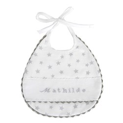 Bavoir à broder DMC Ma première fête - 3 mois