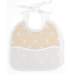 Bavoir à broder DMC Mes petits lapins pêche - 3 mois