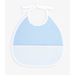 Bavoir à broder DMC 3 mois petits pois - petit koala - bleu