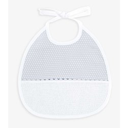 Bavoir à broder DMC 3 mois petits pois - petit koala - gris