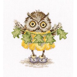 kit Point de croix RTO Hibou et la guirlande