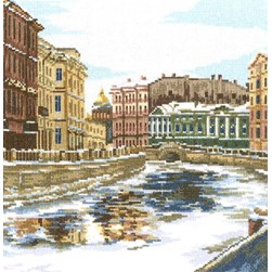 kit Point de croix RTO Les canaux de St Petersburg 3