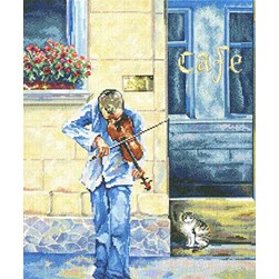 kit Point de croix RTO Violoniste de la rue