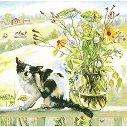 kit Point de croix RTO La nature de bon matin