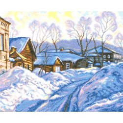 kit Point de croix RTO un jour en hiver