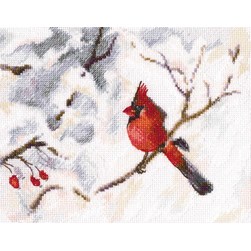 kit Point de croix RTO Cardinal sous la neige