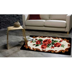 Tapis 100% pure laine Smyrnalaine Magnificence de roses