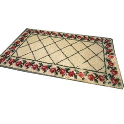 Tapis 100% pure laine Smyrnalaine Treillage de roses