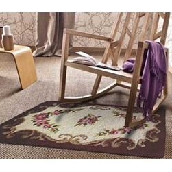 Tapis 100% pure laine Smyrnalaine Style chantilly