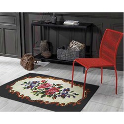 Tapis 100% pure laine Smyrnalaine Roses de Mary Poppins