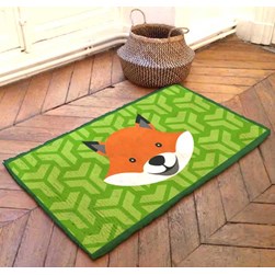 Tapis 100% pure laine Smyrnalaine Mosaïque au renard