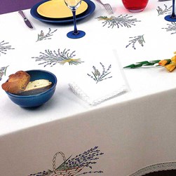 Serviette - Broderie Traditionnelle Luc Création Mes paniers de lavande