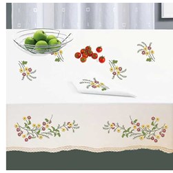 Serviette - Broderie Traditionnelle Luc Création Brins fleuris