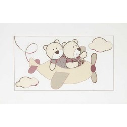 Kit broderie Traditionnelle DMC Teddy et son avion