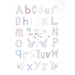Kit broderie Traditionnelle DMC Alphabet pastel