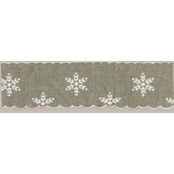 Galon à broder DMC Galon brodé étoile en lin