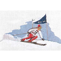 kit Point de croix Thea Gouverneur La descente en ski
