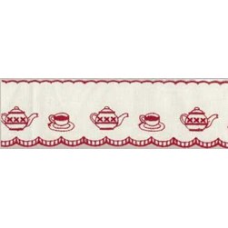 Galon à broder DMC Galon brodé théière en coton