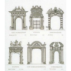 kit Point de croix Thea Gouverneur Les porches d'Amsterdam sur lin