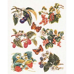 kit Point de croix Thea Gouverneur Panneau de fruits sur toile de lin