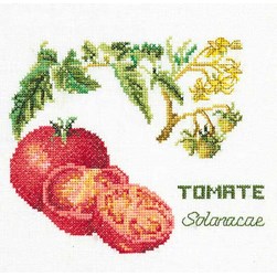 kit Point de croix Thea Gouverneur Les tomates juteuses sur lin
