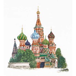 kit Point de croix Thea Gouverneur Saint-Basile Moscou sur toile aida