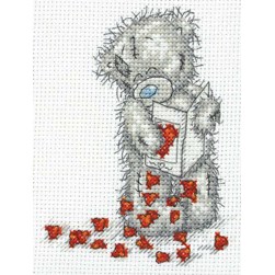 kit Point de croix Me To You Me to you et la lettre de coeurs