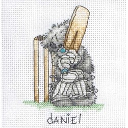 Broderie naissance Anchor Me to you joue au cricket