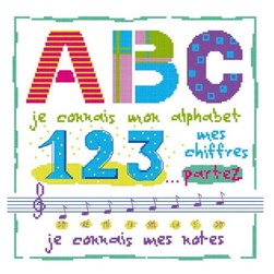 kit Point de croix Un Point Pour Toi ABC et 123