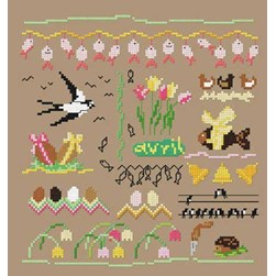 kit Point de croix Un Point Pour Toi Durant le mois d'avril