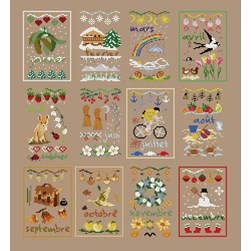 kit Point de croix Un Point Pour Toi Le calendrier des saisons