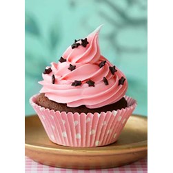 Broderie diamant Wizardi Cupcake rose