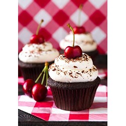 Broderie diamant Wizardi Cupcake à la cerise