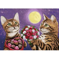 Broderie diamant Wizardi Des fleurs pour les chats