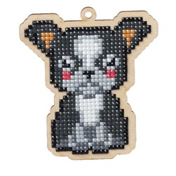 Broderie diamant Wizardi Monsieur bulldog