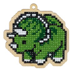 Broderie diamant Wizardi Tricératops