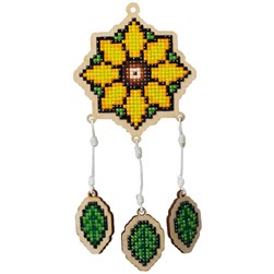 Broderie diamant Wizardi Attrape rêve tournesol