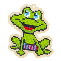 Broderie diamant Wizardi Le maillot de bain de la grenouille