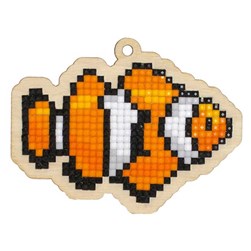 Broderie diamant Wizardi Poisson clown