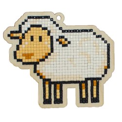 Broderie diamant Wizardi Un mouton à tondre