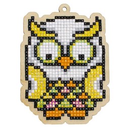 Broderie diamant Wizardi Un hibou exotique