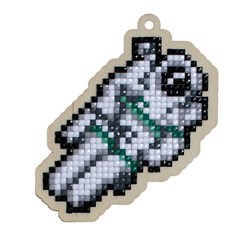 Broderie diamant Wizardi Le cosmonaute