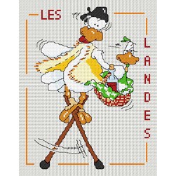 kit Point de croix Anagram Diffusion L'échassier des landes