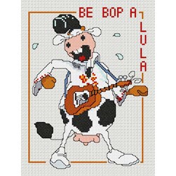 kit Point de croix Anagram Diffusion Be Bop Allula sur lin